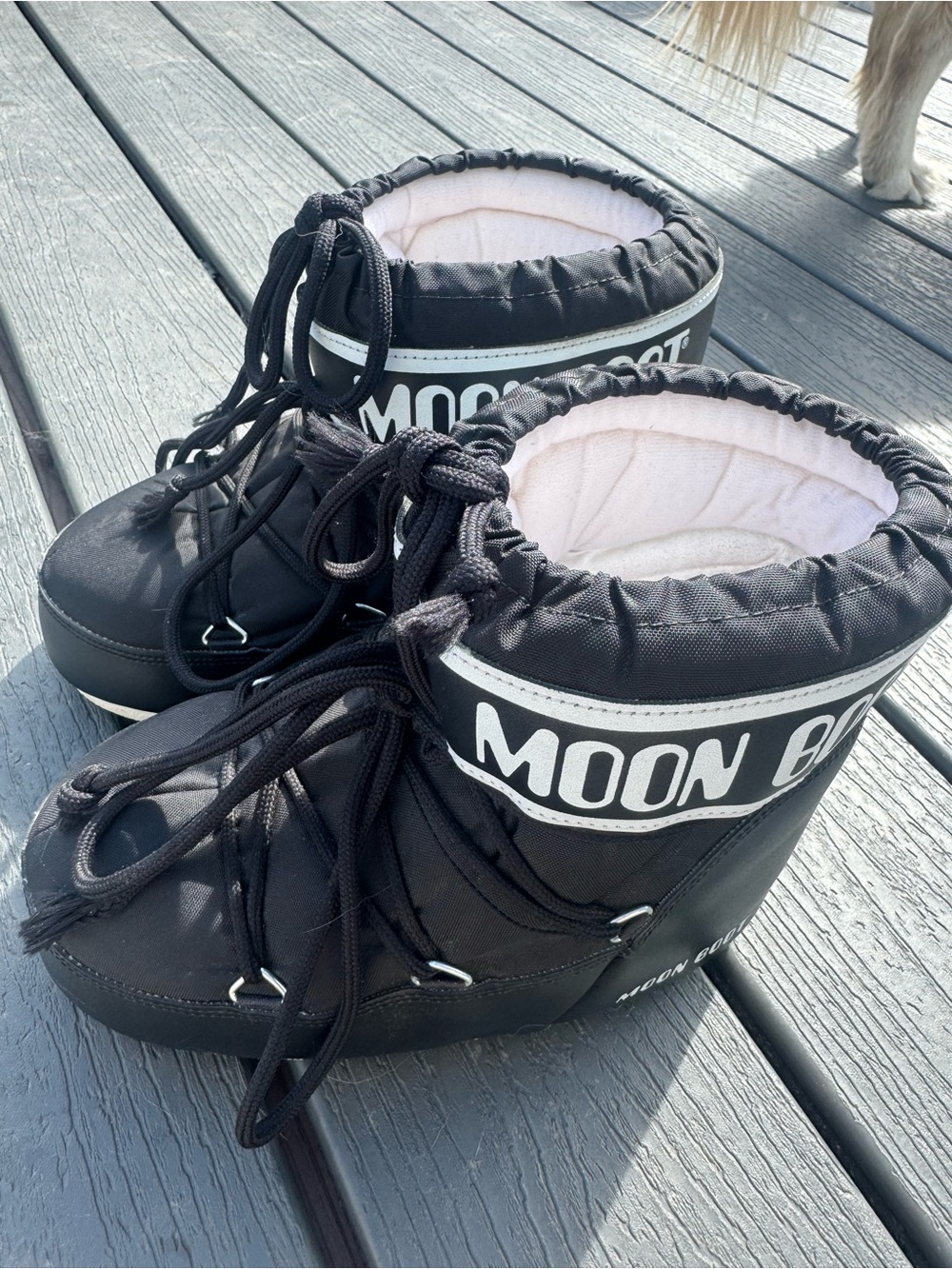 Moon Boot Kids Black Winter Snow Boots